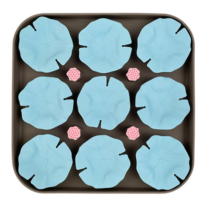 Lotus Leaf Silicone Pet Licking Pad Cats And Dogs Anti Choking Slow Eating Mat