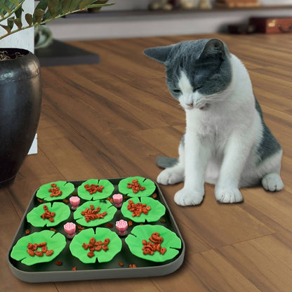 Lotus Leaf Silicone Pet Licking Pad Cats And Dogs Anti Choking Slow Eating Mat