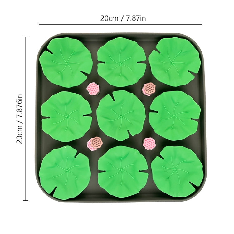 Lotus Leaf Silicone Pet Licking Pad Cats And Dogs Anti Choking Slow Eating Mat