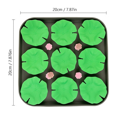 Lotus Leaf Silicone Pet Licking Pad Cats And Dogs Anti Choking Slow Eating Mat