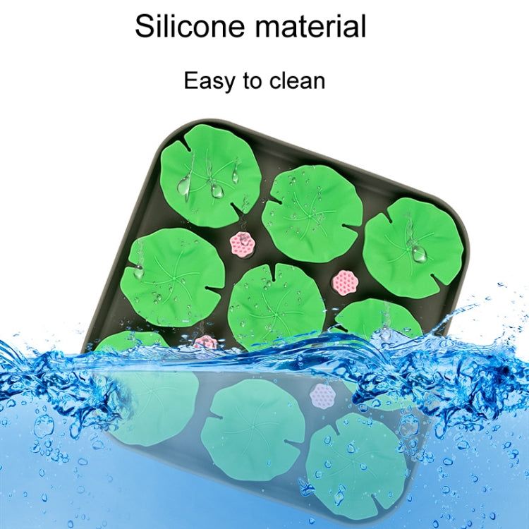 Lotus Leaf Silicone Pet Licking Pad Cats And Dogs Anti Choking Slow Eating Mat