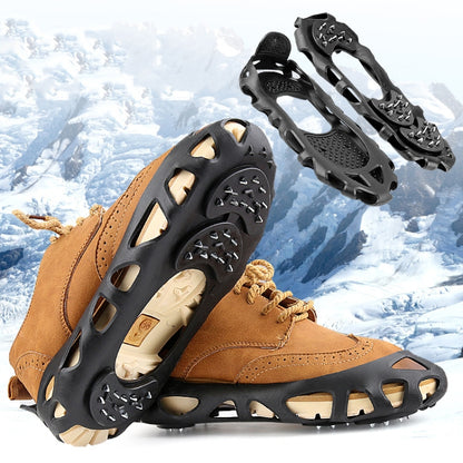 30 Point Cleats Crampons Spikes for Walking, Jogging, Hiking, Mountaineering Ice Snow Grips, S, M, L, XL