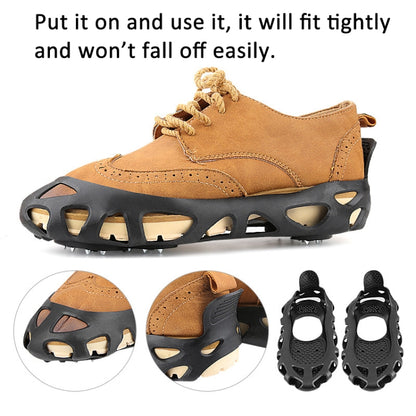 30 Point Cleats Crampons Spikes for Walking, Jogging, Hiking, Mountaineering Ice Snow Grips, S, M, L, XL