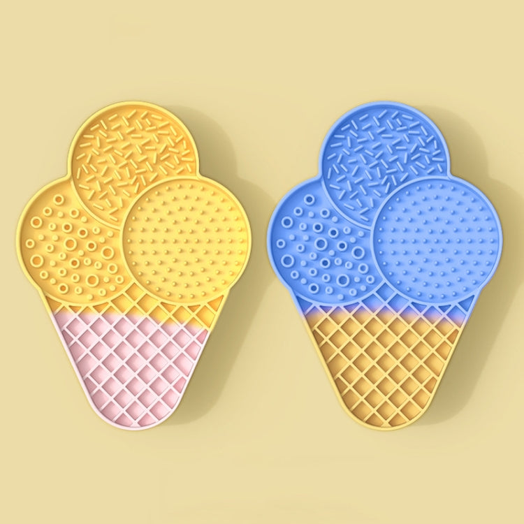 Ice-Cream Silicone Pet Licking Tray Cats And Dogs Anti-Choking Slow Eating Pad