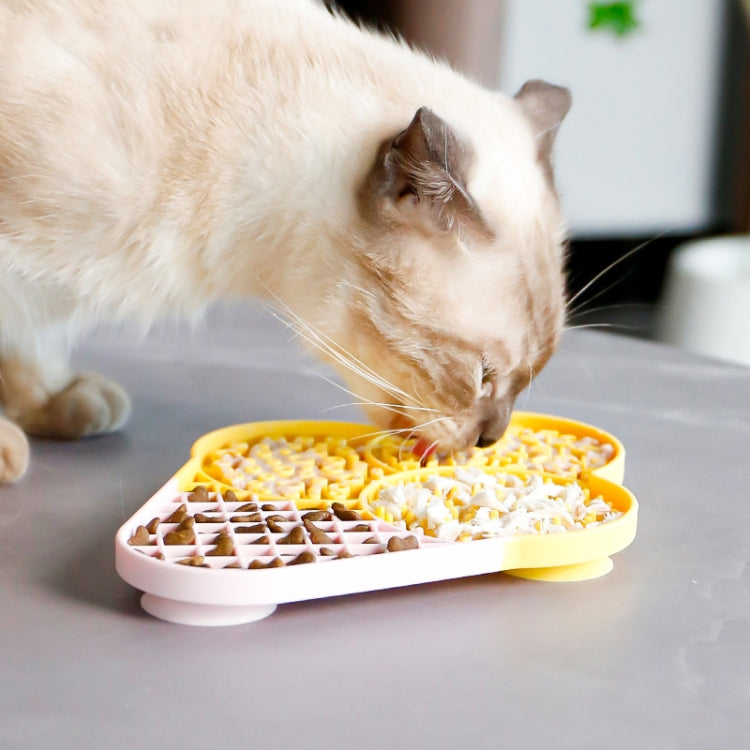 Ice-Cream Silicone Pet Licking Tray Cats And Dogs Anti-Choking Slow Eating Pad