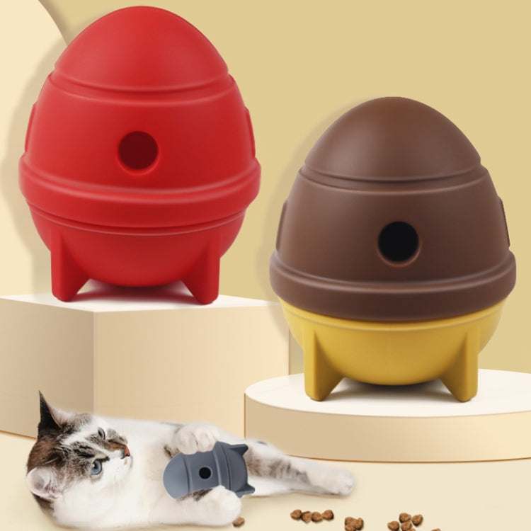 Pet Gnawing And Teething Educational Feeder Cats And Dogs Space Ship Funnel Toys