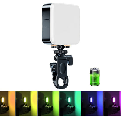 Clip Fill Light with PTZ Video Conference Mobile Phone Camera Photography Lamp, Battery Type 3-color Light, Rechargeable 3-color Light, Rechargable RGB Light, Battery Type White Light