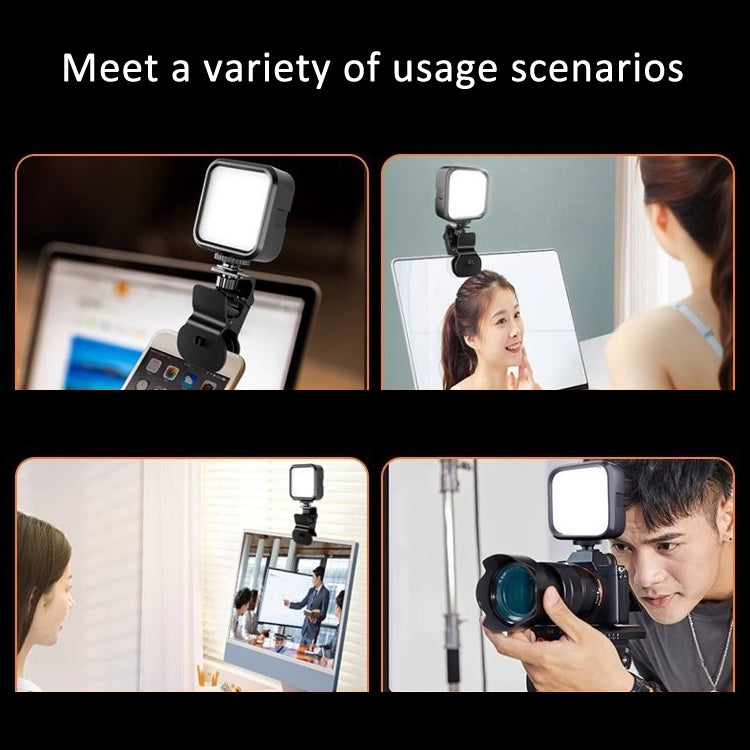 Clip Fill Light with PTZ Video Conference Mobile Phone Camera Photography Lamp, Battery Type 3-color Light, Rechargeable 3-color Light, Rechargable RGB Light, Battery Type White Light