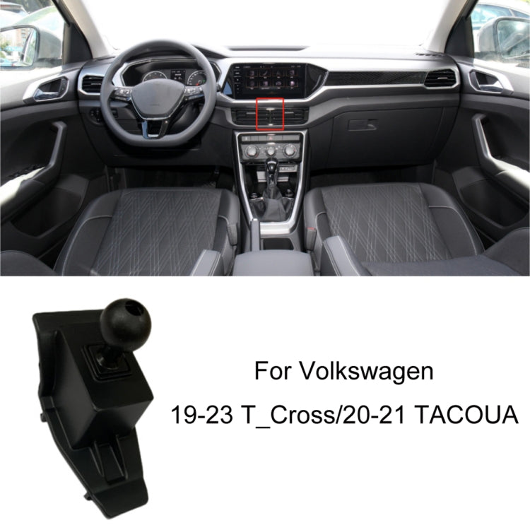 For Volkswagen Car Air Outlet Modified Mobile Phone Holder Base, 19-22 Sagitar, 19-22 Tayron/ Tayron X, 19-23 Touareg, 19-21 Tharu, 20 Viloran, 19-23 T_Cross/20-21 TACOUA, 21-23 Teramont/Teramont X/Viloran, 22 Tiguan L/Tiguan X, 21 Golf 8, 21 CC       ...