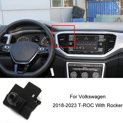 For Volkswagen Car Air Outlet Modified Mobile Phone Holder Base, 19-22 Sagitar, 19-22 Tayron/ Tayron X, 19-23 Touareg, 19-21 Tharu, 20 Viloran, 19-23 T_Cross/20-21 TACOUA, 21-23 Teramont/Teramont X/Viloran, 22 Tiguan L/Tiguan X, 21 Golf 8, 21 CC       ...
