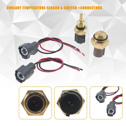 For Honda Civic Radiator Coolant Fan Switch Temperature Sensor Plus Wiring Harness, For Honda Civic