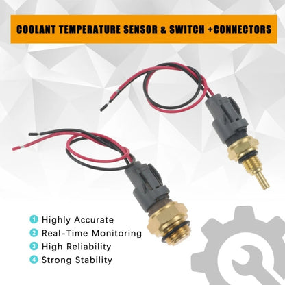 For Honda Civic Radiator Coolant Fan Switch Temperature Sensor Plus Wiring Harness, For Honda Civic