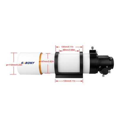 SVBONY SV48P Refracting Astronomical Telescope Tube 1.25/2 Inch Universal 90/500 Dual Speed Focusing, SV48P