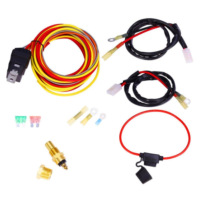 40A Dual Electric Thermostat Cooling Fan Wiring Harness Kit, 40A 12V 4-pin