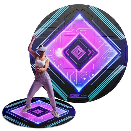 STARTRC GAMES VR Glasses Sport Game Simulation Floor Mat, Purple, Orange