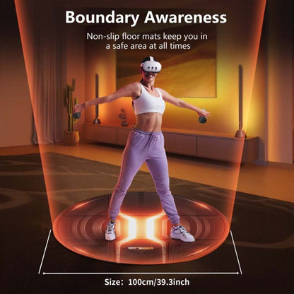 STARTRC GAMES VR Glasses Sport Game Simulation Floor Mat, Purple, Orange