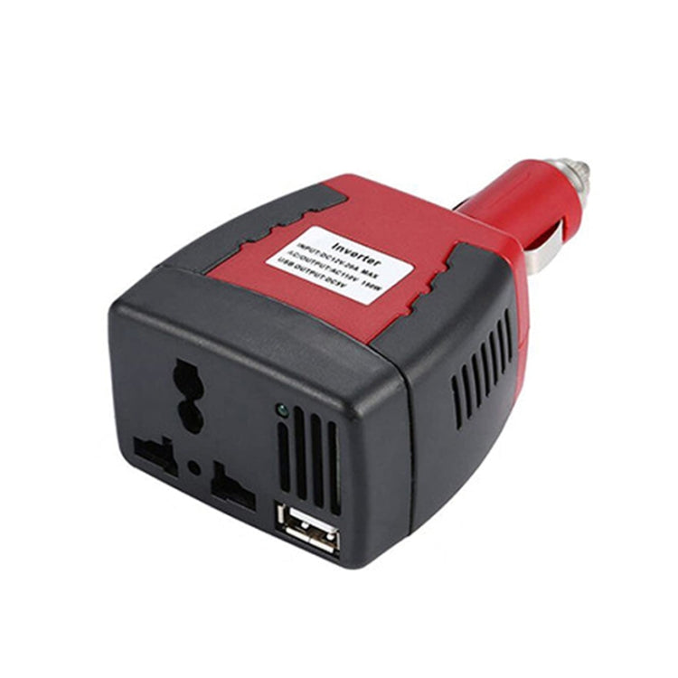 75W Car Inverter Voltage Conversion USB Port Charger, 12V To 220V 0.5A Red, 12V To 110V 0.5A Red, 12V To 220V 0.5A Black, 12 To 110V 0.5A Black, 12V To 220V 2.1A Red, 12V To 110V 2.1A Black, 12V To 220V 2.1A Black, 12V To 110V 2.1A Red