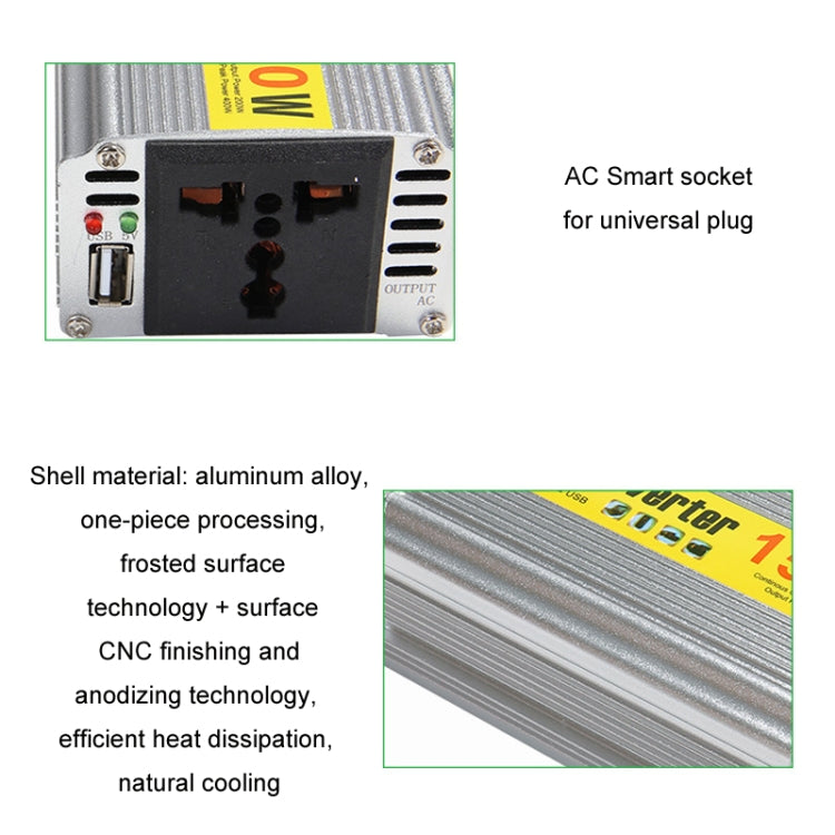 150W Car Inverter Modified Wave Automotive Power Conversion, 12V To 220V, 12V To 110V