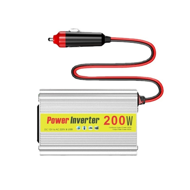 200W Modified Sine Wave Inverter Car Mobile Phone 2.1A Universal Power Supply, 12 To 220V