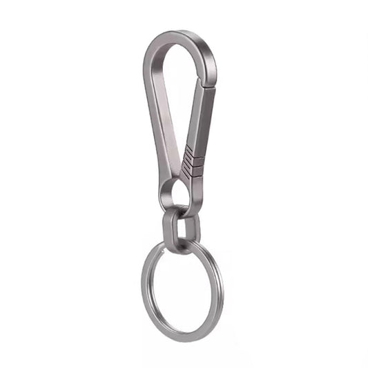 Titanium Alloy Car Keychain Multifunctional Simple Loss Prevention Belt Charm Ring, Classic Model, Upgrade Model
