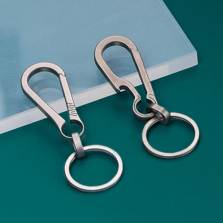 Titanium Alloy Car Keychain Multifunctional Simple Loss Prevention Belt Charm Ring, Classic Model, Upgrade Model