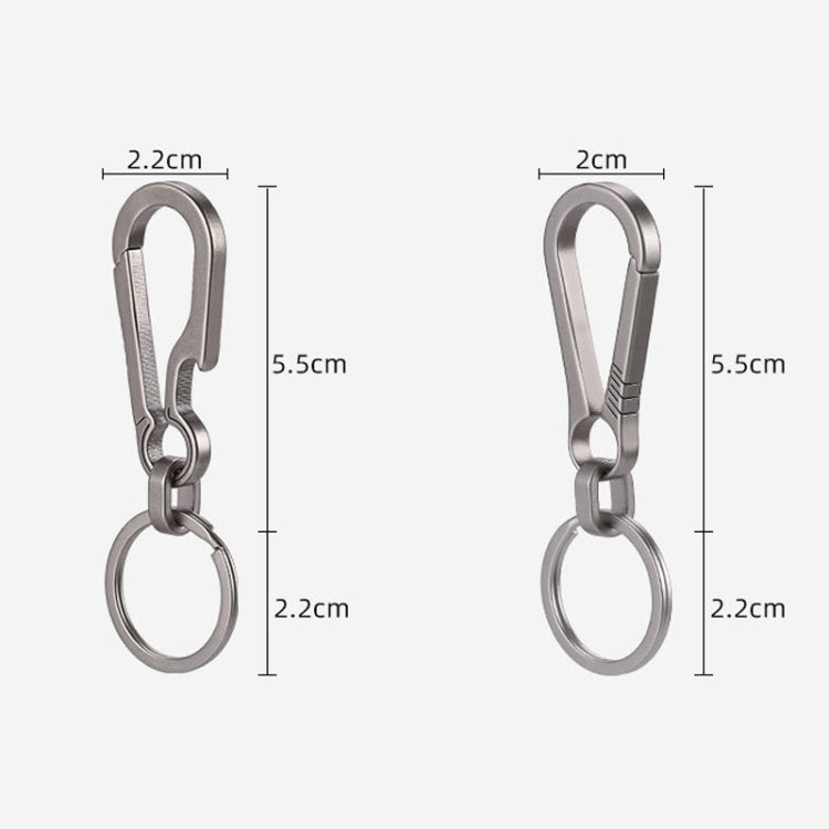 Titanium Alloy Car Keychain Multifunctional Simple Loss Prevention Belt Charm Ring, Classic Model, Upgrade Model