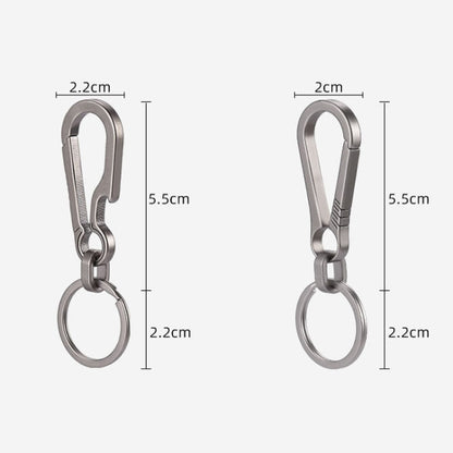 Titanium Alloy Car Keychain Multifunctional Simple Loss Prevention Belt Charm Ring, Classic Model, Upgrade Model