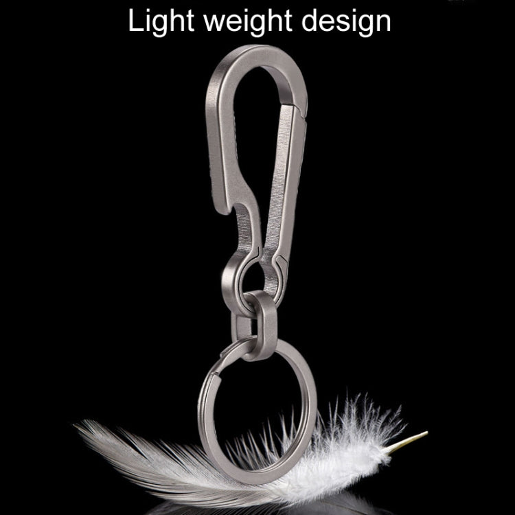 Titanium Alloy Car Keychain Multifunctional Simple Loss Prevention Belt Charm Ring, Classic Model, Upgrade Model