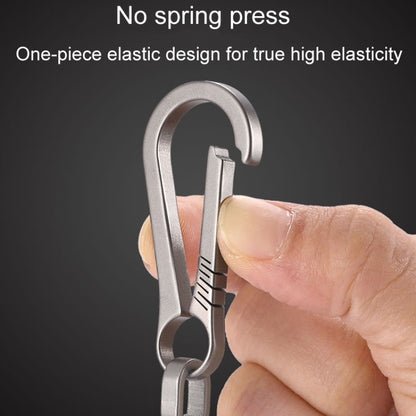 Titanium Alloy Car Keychain Multifunctional Simple Loss Prevention Belt Charm Ring, Classic Model, Upgrade Model