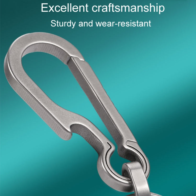 Titanium Alloy Car Keychain Multifunctional Simple Loss Prevention Belt Charm Ring, Classic Model, Upgrade Model