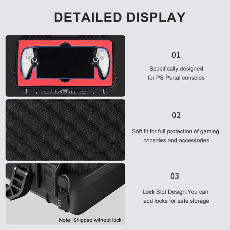 For PlayStation Portal STARTRC GAMES Console Storage Handheld IP67 Waterproof Hard Shell Bag, For PlayStation Portal Hard Shell Bag