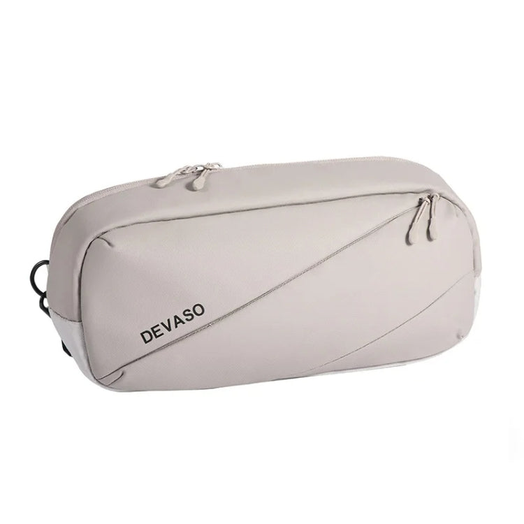 DEVASO Handheld Universal Storage Bag Crossbody Bag, Silver Enlarge