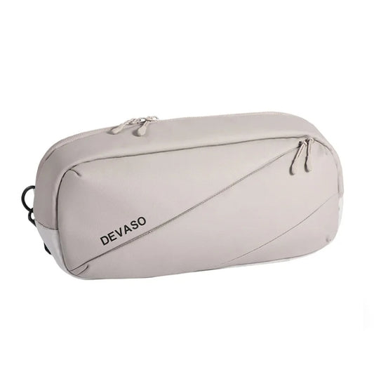 DEVASO Handheld Universal Storage Bag Crossbody Bag, Silver Enlarge