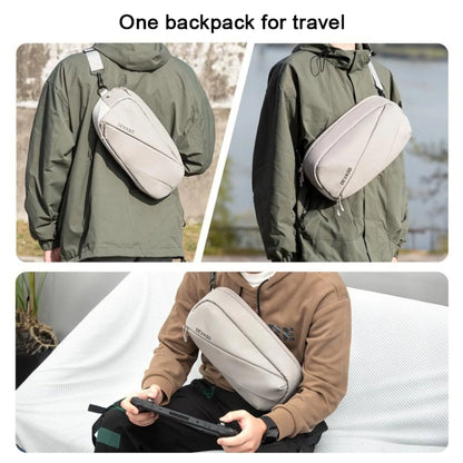 DEVASO Handheld Universal Storage Bag Crossbody Bag, Silver Enlarge