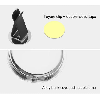 Car Digital Electronic Quartz Luminous Clock, Ruby Red+Air Outlet Clip, Ruby Blue+Air Outlet Clip, Gold+Air Outlet Clip, White+Air Outlet Clip, Black+Air Outlet Clip