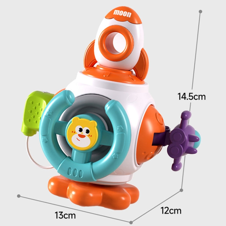 Baby Hand Grip Ball Early Learning Busy Ball Puzzle Sensory Spinning Toys, Rocket, Gopher, Shiba Inu