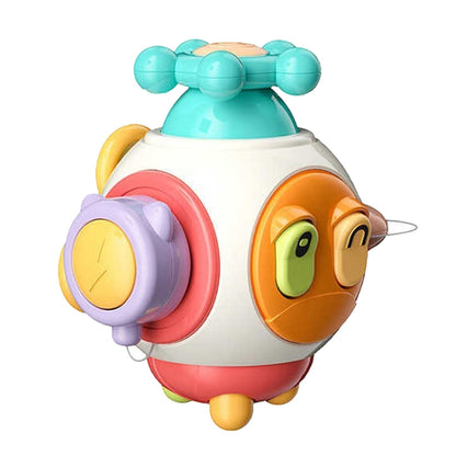 Baby Hand Grip Ball Early Learning Busy Ball Puzzle Sensory Spinning Toys, Rocket, Gopher, Shiba Inu