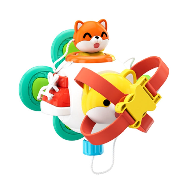 Baby Hand Grip Ball Early Learning Busy Ball Puzzle Sensory Spinning Toys, Rocket, Gopher, Shiba Inu