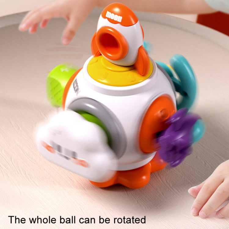 Baby Hand Grip Ball Early Learning Busy Ball Puzzle Sensory Spinning Toys, Rocket, Gopher, Shiba Inu