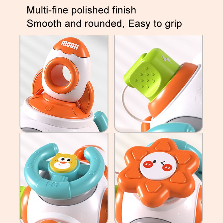 Baby Hand Grip Ball Early Learning Busy Ball Puzzle Sensory Spinning Toys, Rocket, Gopher, Shiba Inu