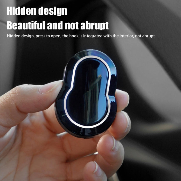 Multifunctional Car Seat Back Sundries Hook, Electroplated Black, Electroplated Red, Carbon Fiber, Classic Black, Classic Red