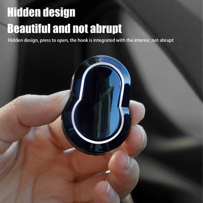 Multifunctional Car Seat Back Sundries Hook, Electroplated Black, Electroplated Red, Carbon Fiber, Classic Black, Classic Red