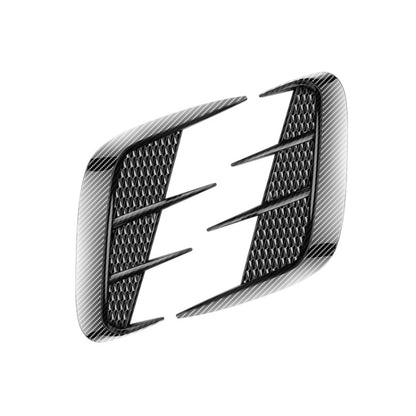 Universal Car Fender Soft Glue Decorative Car Stickers, Bright Black, Carbon Fiber