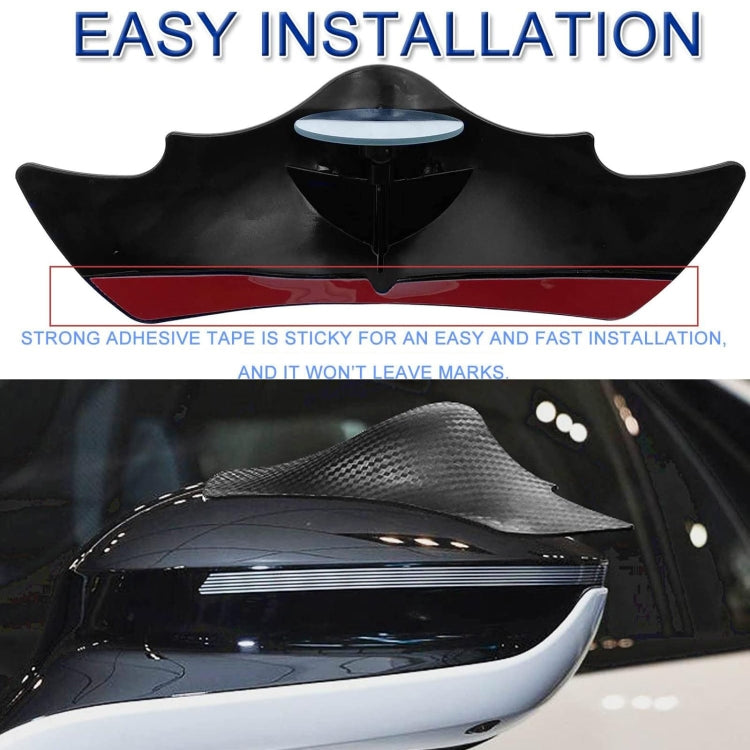 1pair Car Rearview Mirror Rain Eyebrow Blind Spot Reversing Round Mirror