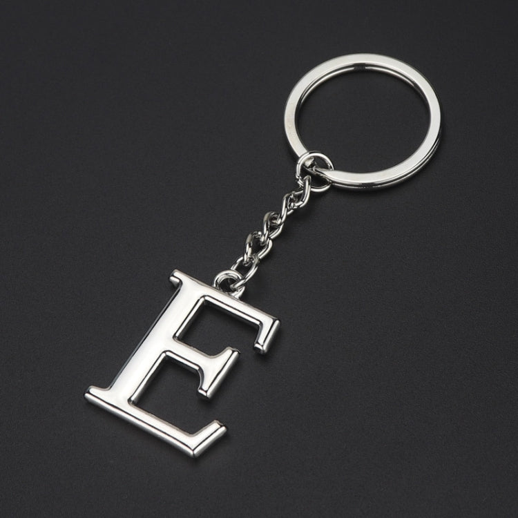Double-Sided Three-Dimensional Plating Alphabet Keychain, A, B, C, D, E, F, G, H, I, J, K, L, M, N, O, P, Q, R, S, T, U, V, W, X, Y