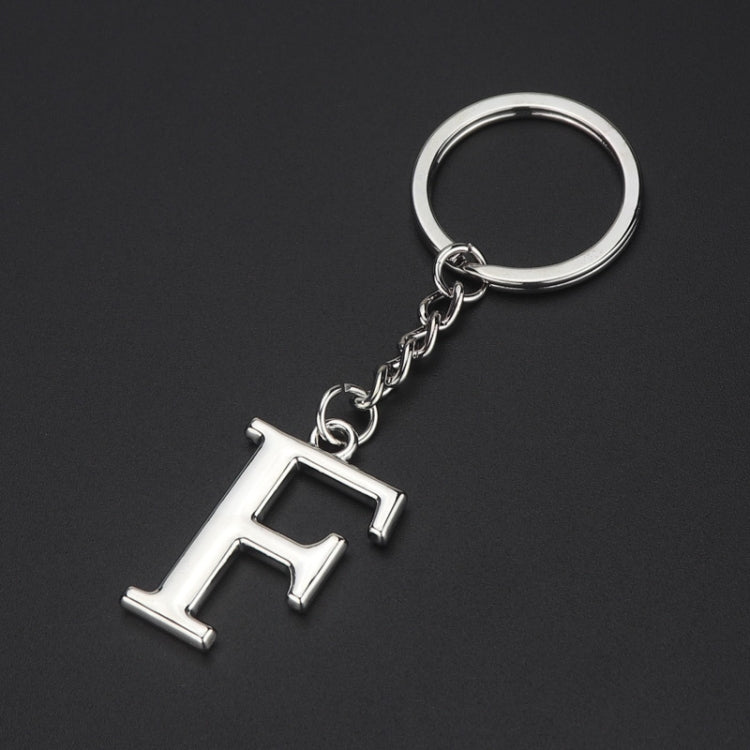 Double-Sided Three-Dimensional Plating Alphabet Keychain, A, B, C, D, E, F, G, H, I, J, K, L, M, N, O, P, Q, R, S, T, U, V, W, X, Y