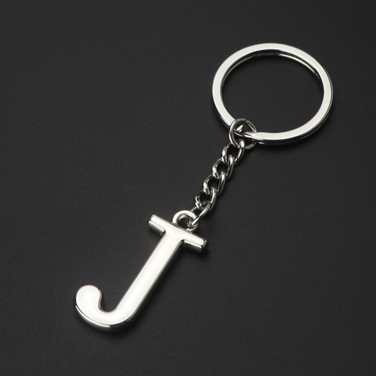 Double-Sided Three-Dimensional Plating Alphabet Keychain, A, B, C, D, E, F, G, H, I, J, K, L, M, N, O, P, Q, R, S, T, U, V, W, X, Y