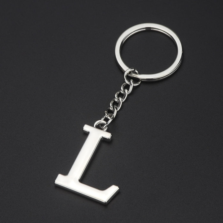 Double-Sided Three-Dimensional Plating Alphabet Keychain, A, B, C, D, E, F, G, H, I, J, K, L, M, N, O, P, Q, R, S, T, U, V, W, X, Y