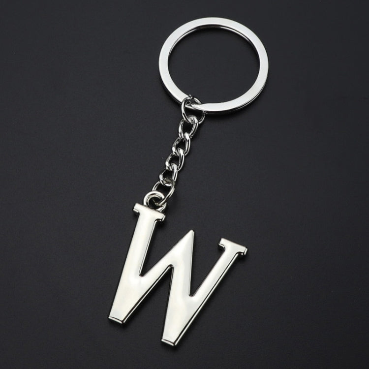 Double-Sided Three-Dimensional Plating Alphabet Keychain, A, B, C, D, E, F, G, H, I, J, K, L, M, N, O, P, Q, R, S, T, U, V, W, X, Y