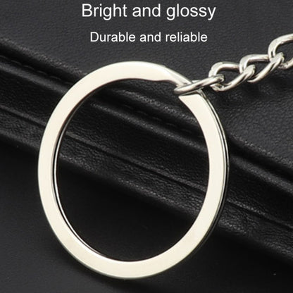 Double-Sided Three-Dimensional Plating Alphabet Keychain, A, B, C, D, E, F, G, H, I, J, K, L, M, N, O, P, Q, R, S, T, U, V, W, X, Y